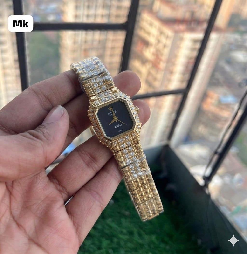 Rolex Cellini Gold Crystal Watch - PR Collection