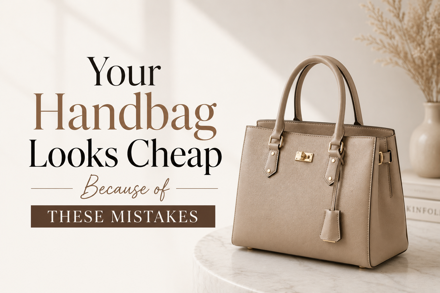 Your Handbag Looks Cheap Because of These Mistakes