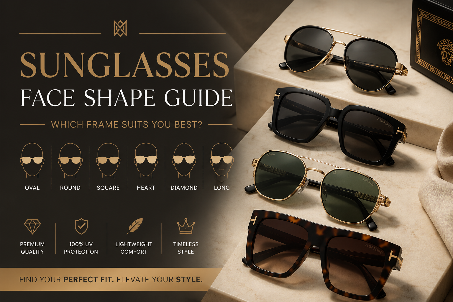 Sunglasses Face Shape Guide — Which Frame Suits You Best?