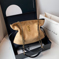 YSL Yves Saint Laurent Suede Tote Bag