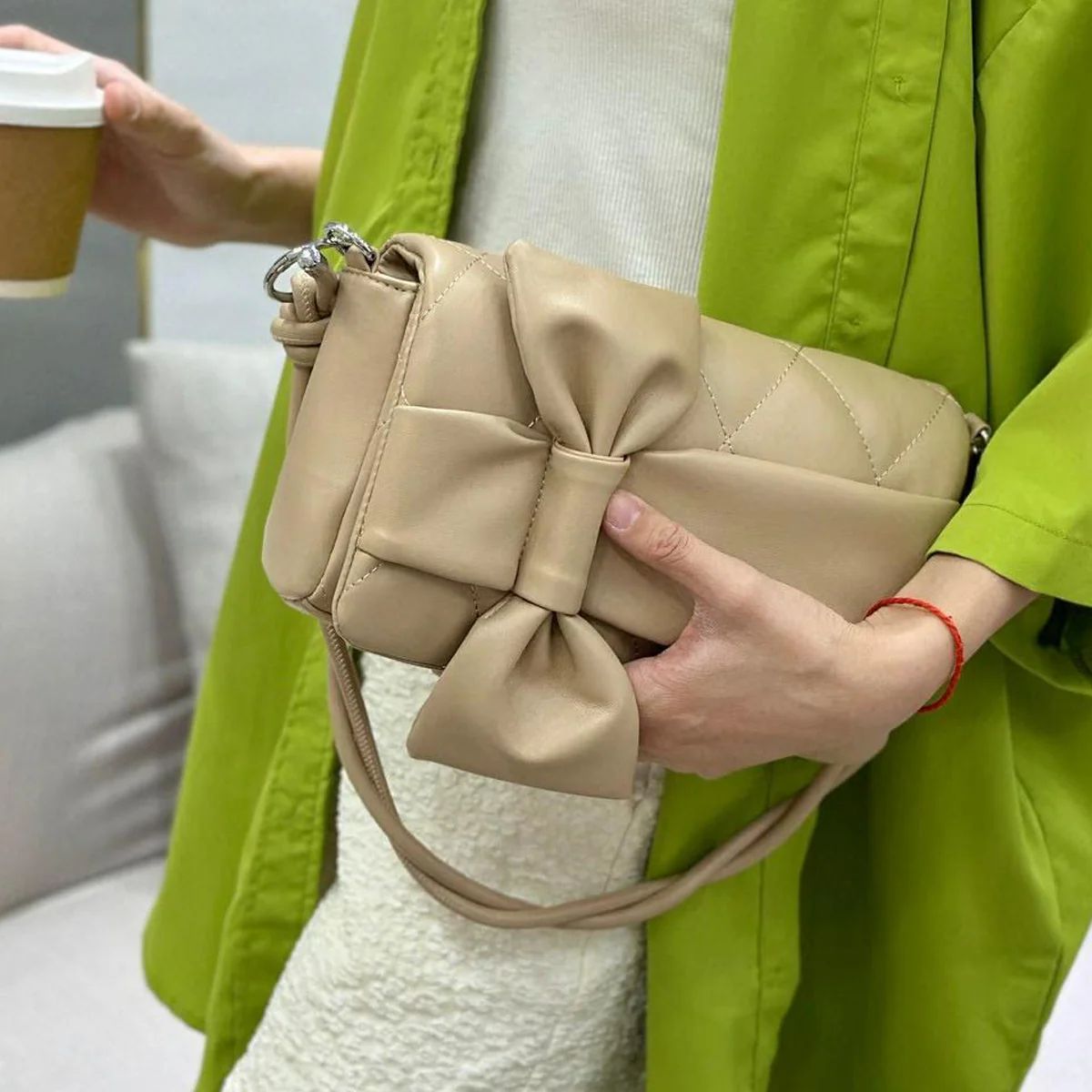 Elegant Designer Leather Sling Bag