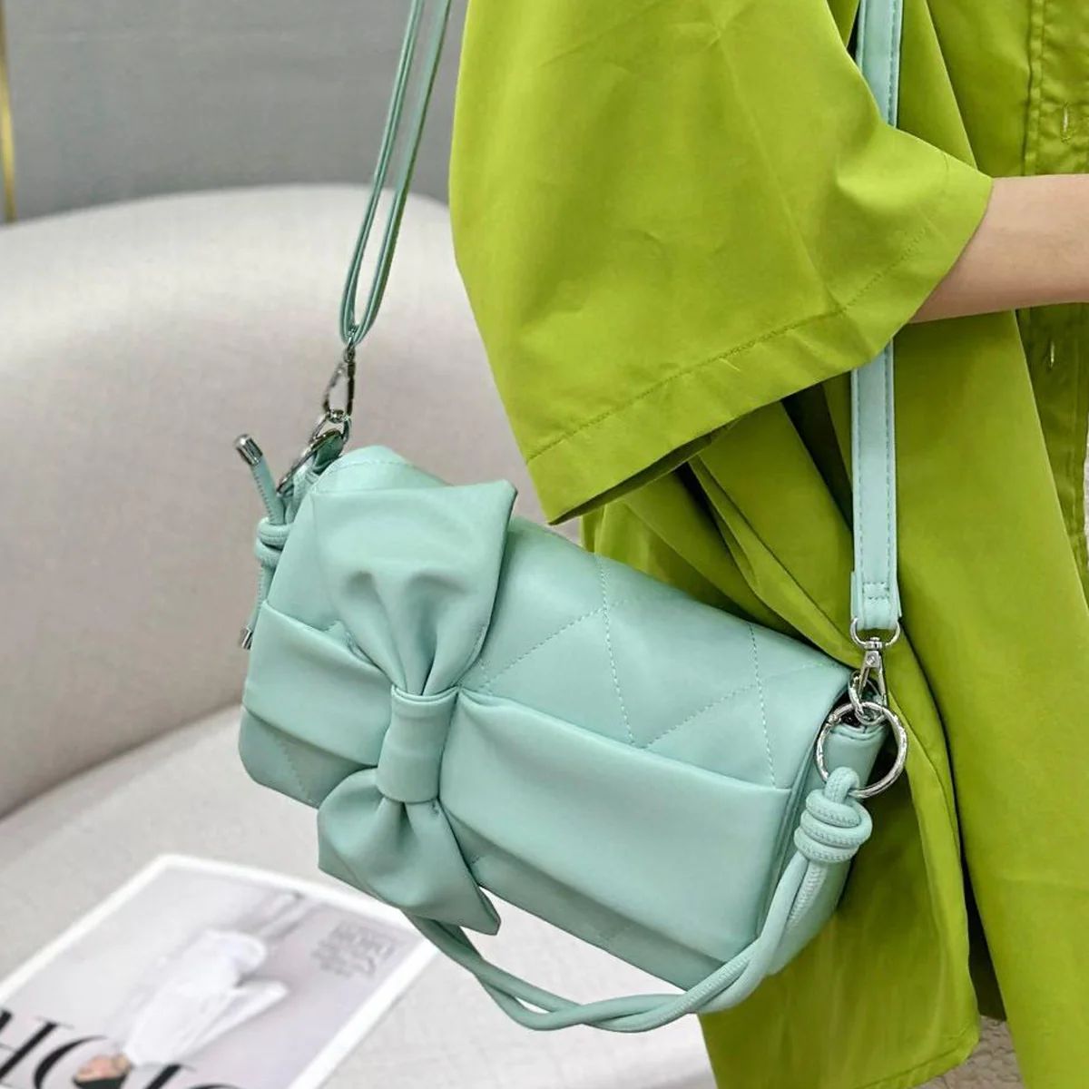 Elegant Designer Leather Sling Bag