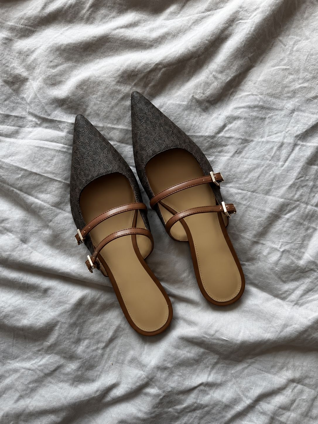 Turkey Imported Double Strap Flats