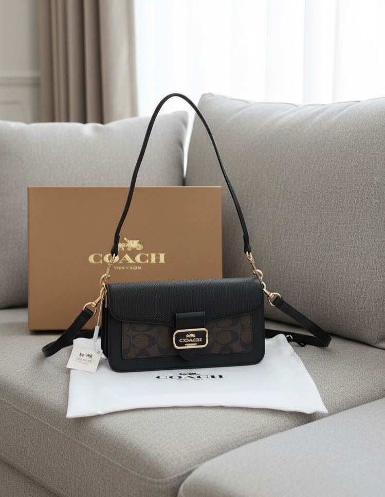 Coach Sling Bag Premium Leather Luxury Branded India Gift For Her