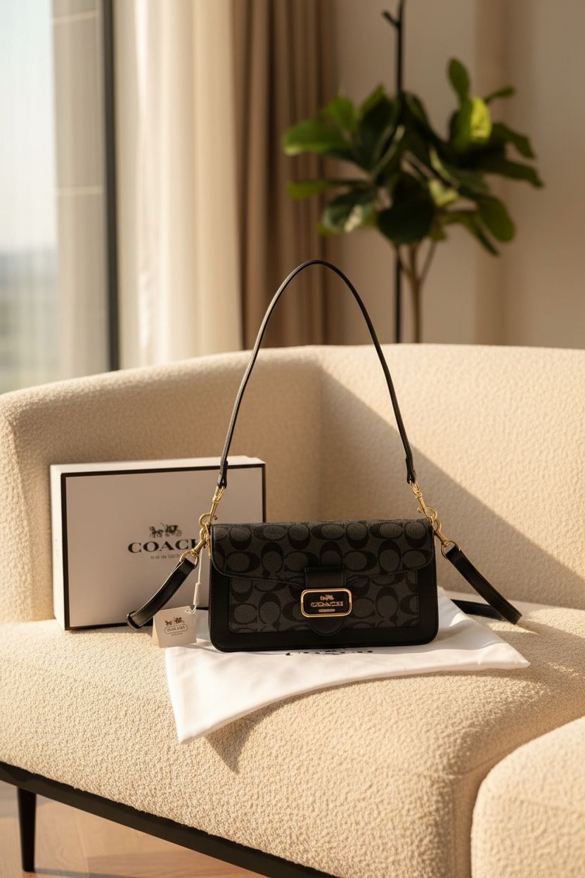 Coach Sling Bag Nude Tan Black Coffee Luxury Women Handbag