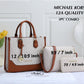 Michael Kors Coffee 3 Piece Combo Handbag Set Luxury Branded India