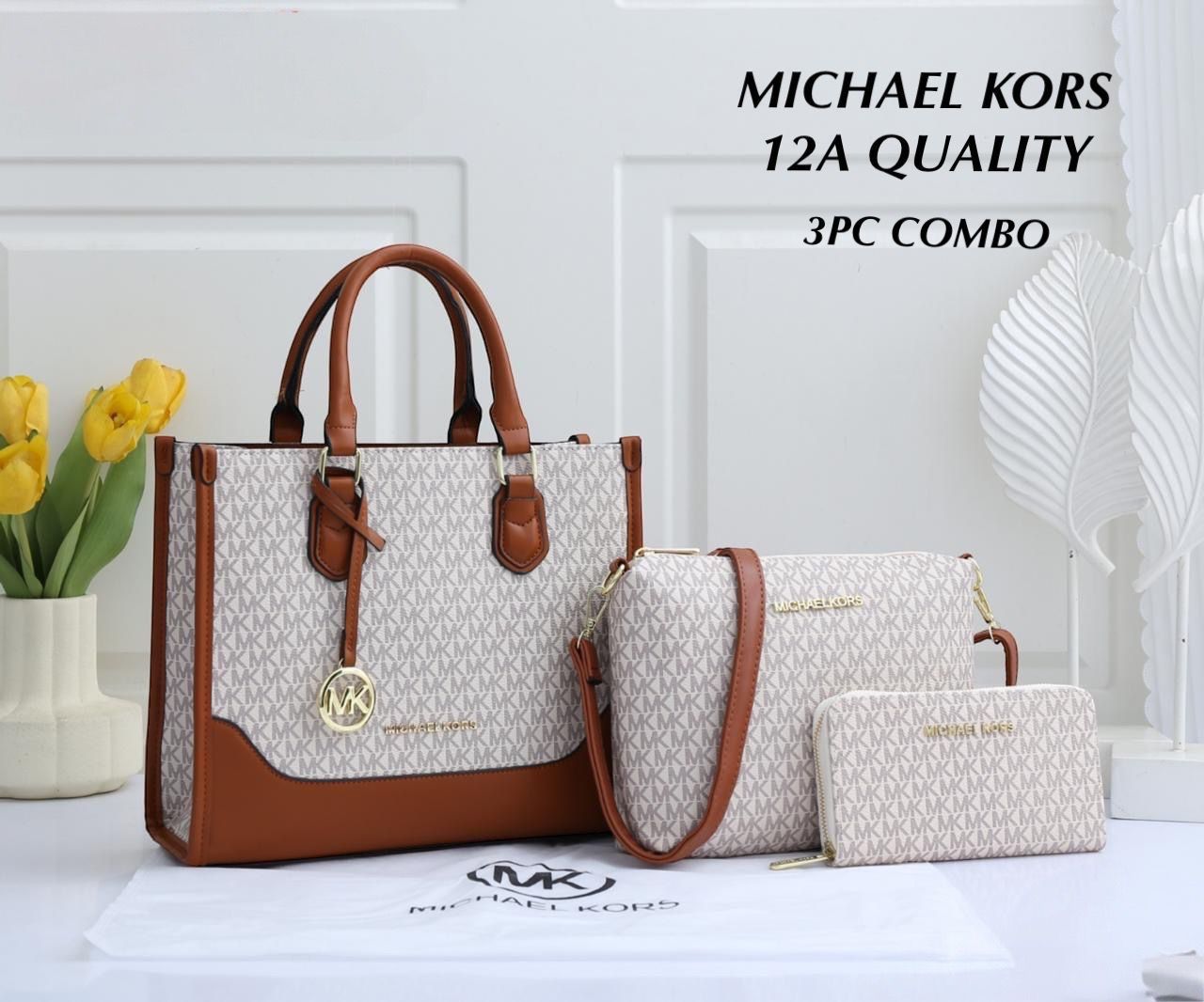 MK Luxury Tote Sling Wallet Combo Set Designer Handbag India