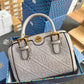 Tory Burch Speedy Bag Gray Branded Luxury Handbag With Box
