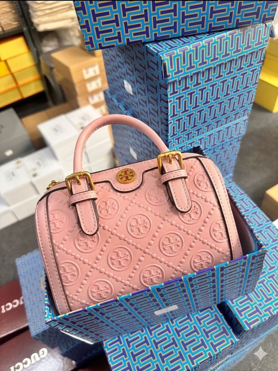 Tory Burch Speedy Bag Pink Premium Luxury Women Handbag