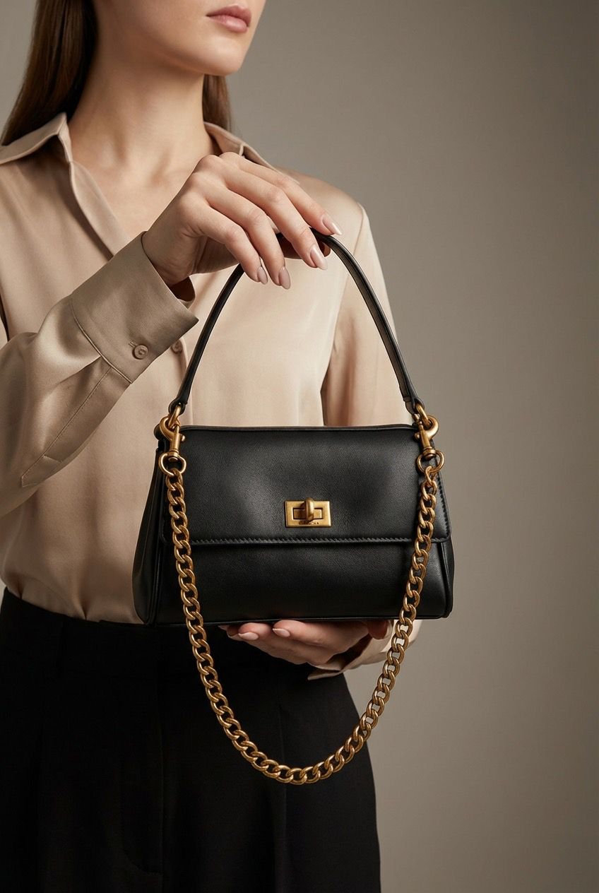 Balenciaga Original Box Packing Leather Crossbody Bag Women