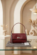 Balenciaga Leather Shoulder Crossbody Bag Red Color Premium Quality