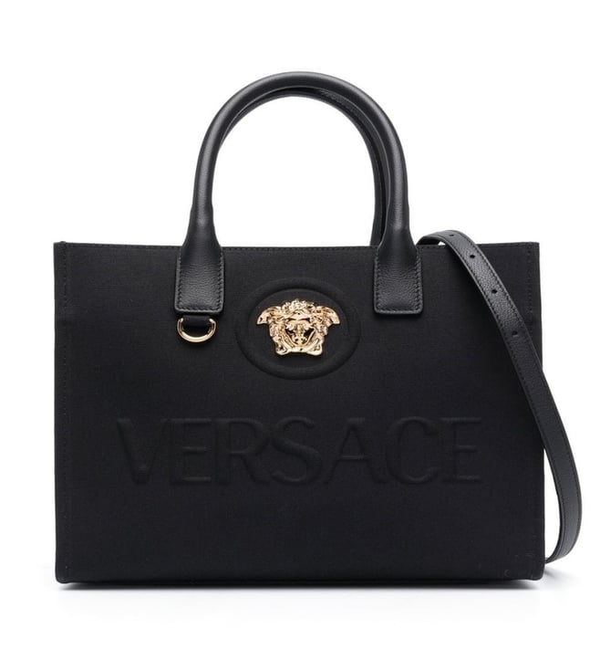 Versace Denim Tote Bag Black Imported Designer Branded Women Bag