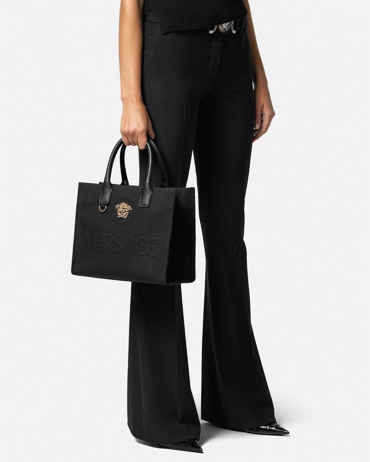 Versace Denim Tote Bag Same As Original Branded Women Handbag