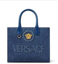 Versace Denim Tote Bag Blue Luxury Branded Designer Bag India
