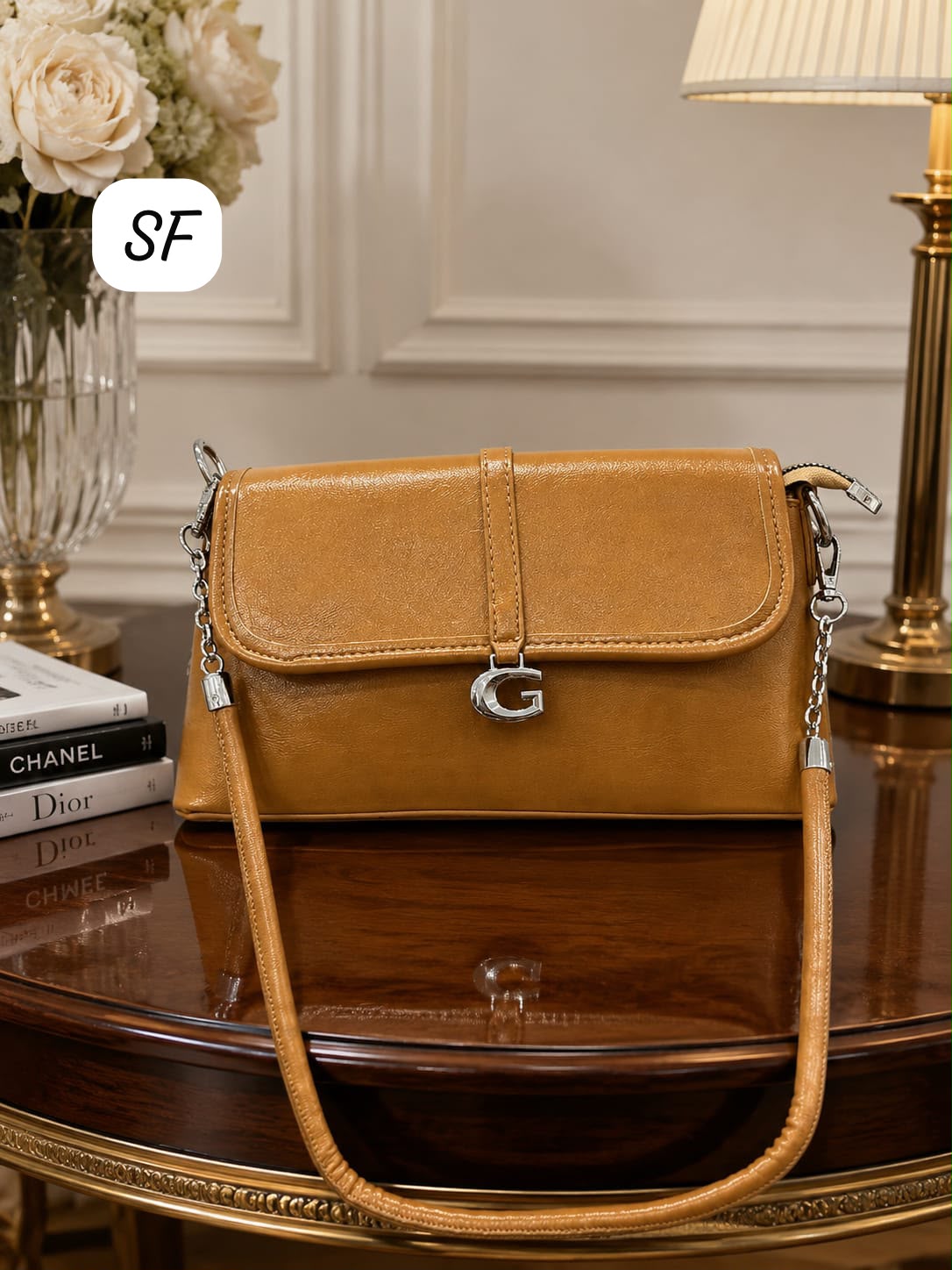 Imported Fancy Sling Bag Mustard High End Quality Women India