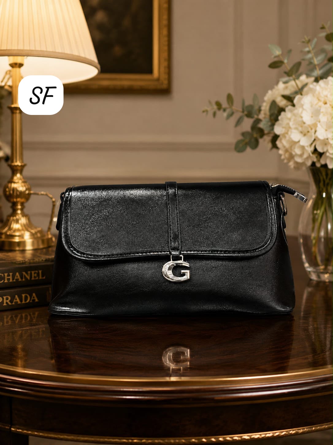 Imported High Quality Sling Bag Black Fancy Classy Women India