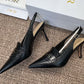 Designer imported heels women 2.7 inch heel height black white