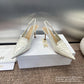 White imported heels women premium quality with brand box
