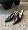 Turkey imported heels black white women designer branded box