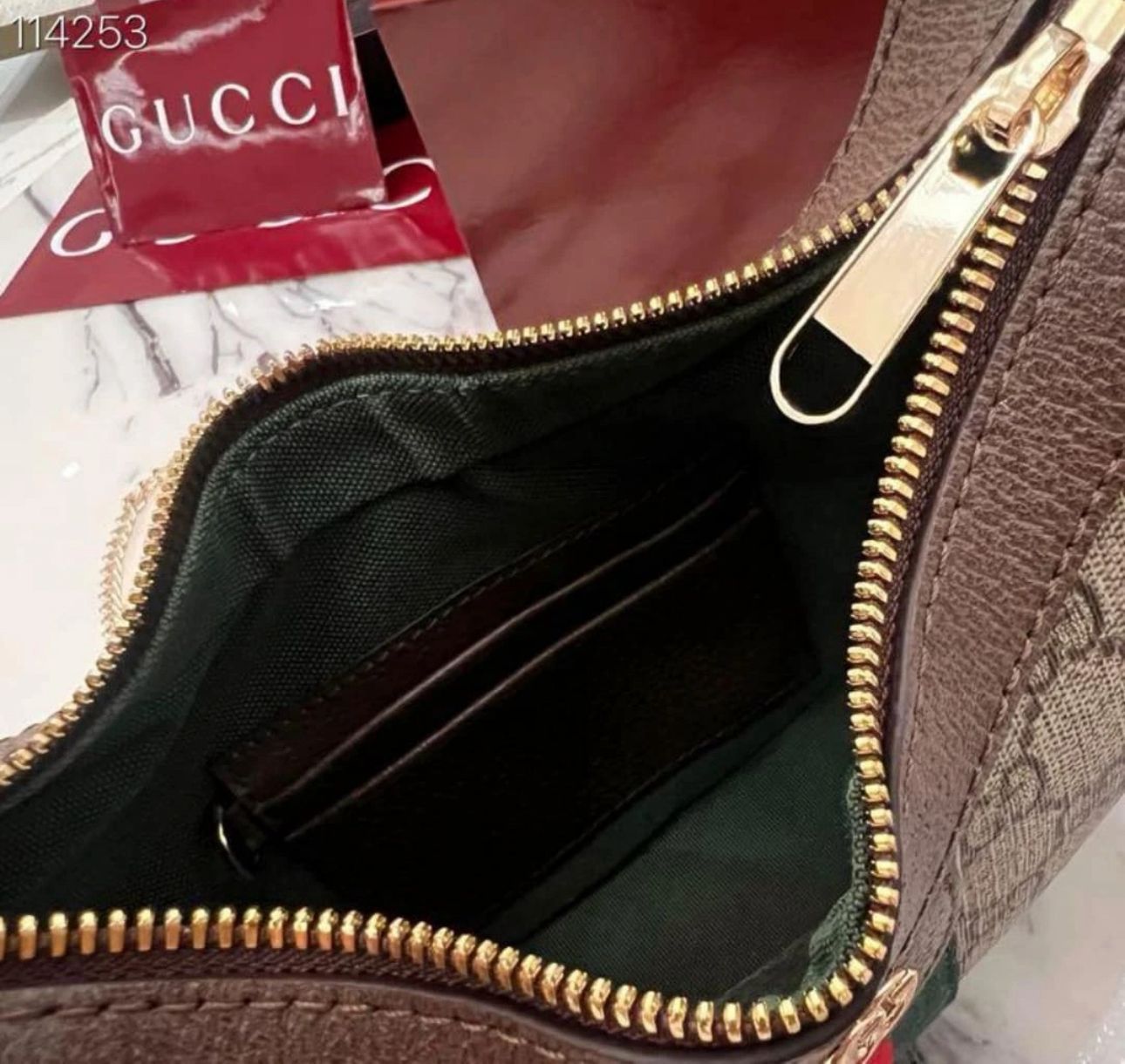 Gucci Ophidia Small Shoulder Bag Khaki premium designer - PR Collection
