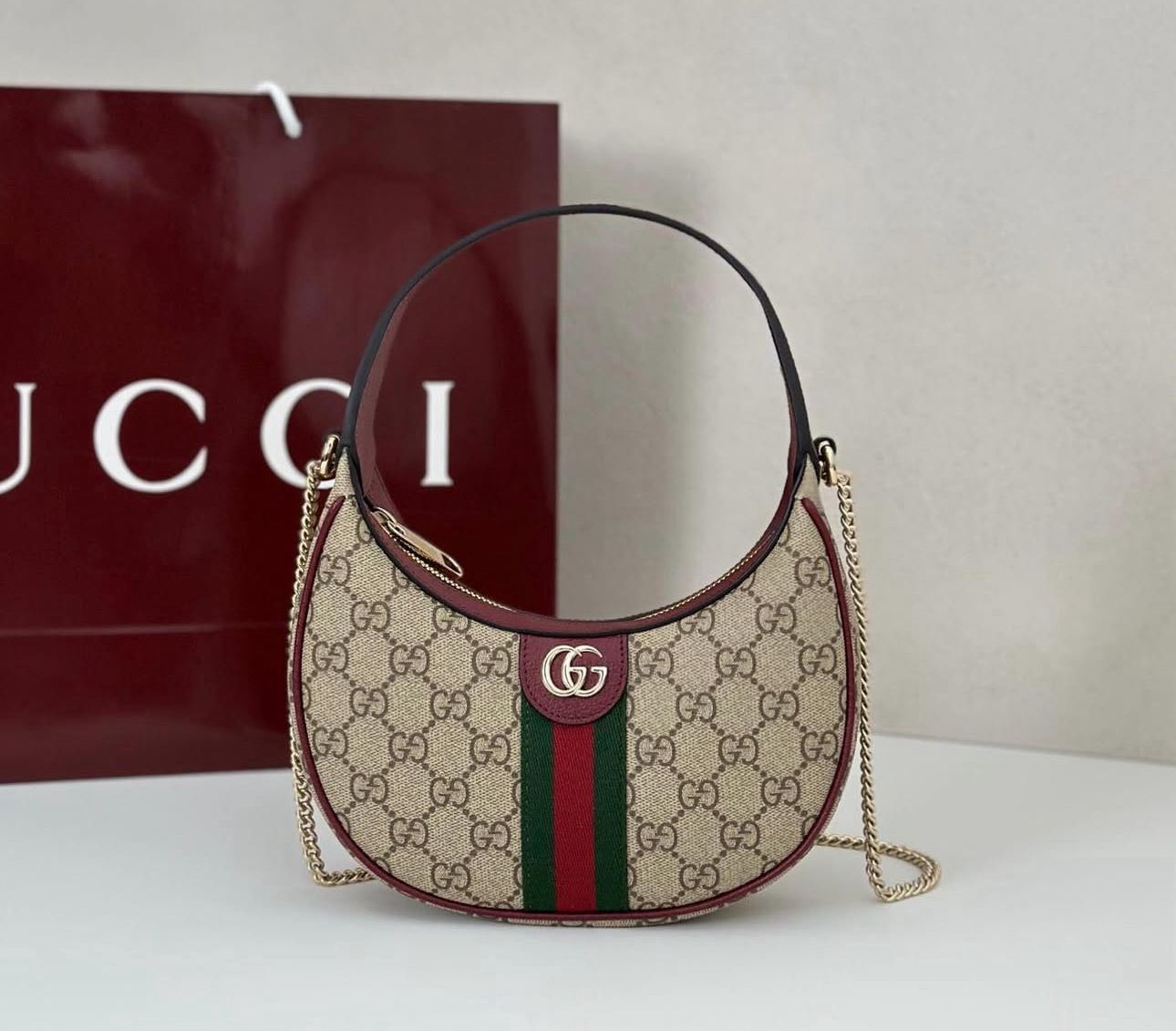 Gucci Ophidia Small Shoulder Bag Wine box series 25cm - PR Collection