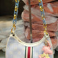 Cute Elegant Shoulder Bag Sky Blue premium leather - PR Collection