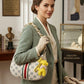 Cute Elegant Shoulder Bag Off-white premium leather - PR Collection