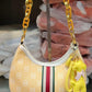 Cute Elegant Shoulder Bag Yellow premium leather - PR Collection