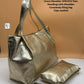 Croco Specius Tote Handbag Sling Bag 2Pc Combo Check pattern imported - PR Collection