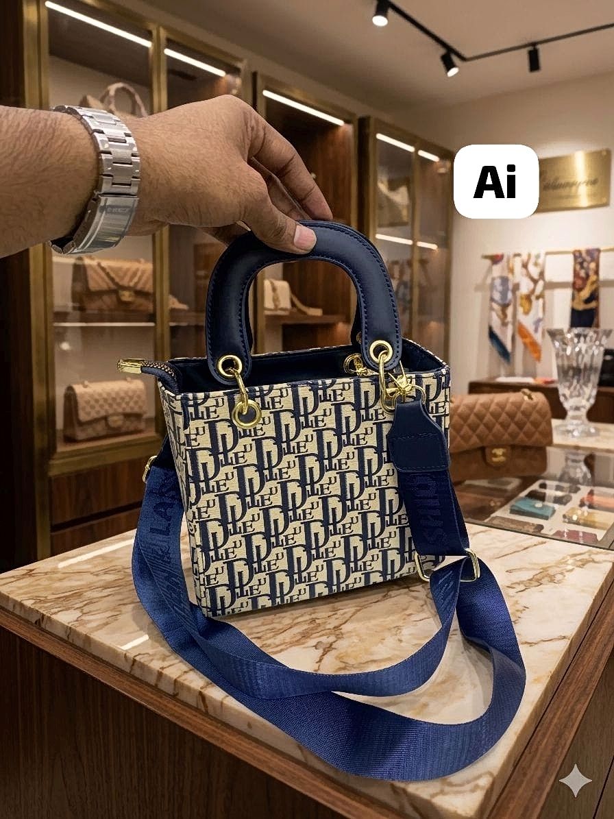 Imported Monogram Mini Tote Sling Bag Front View Elegant Fashion Bag