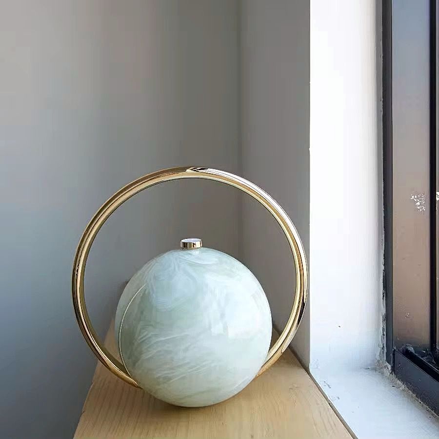Imported Luxury Marble Orb Vase clutch