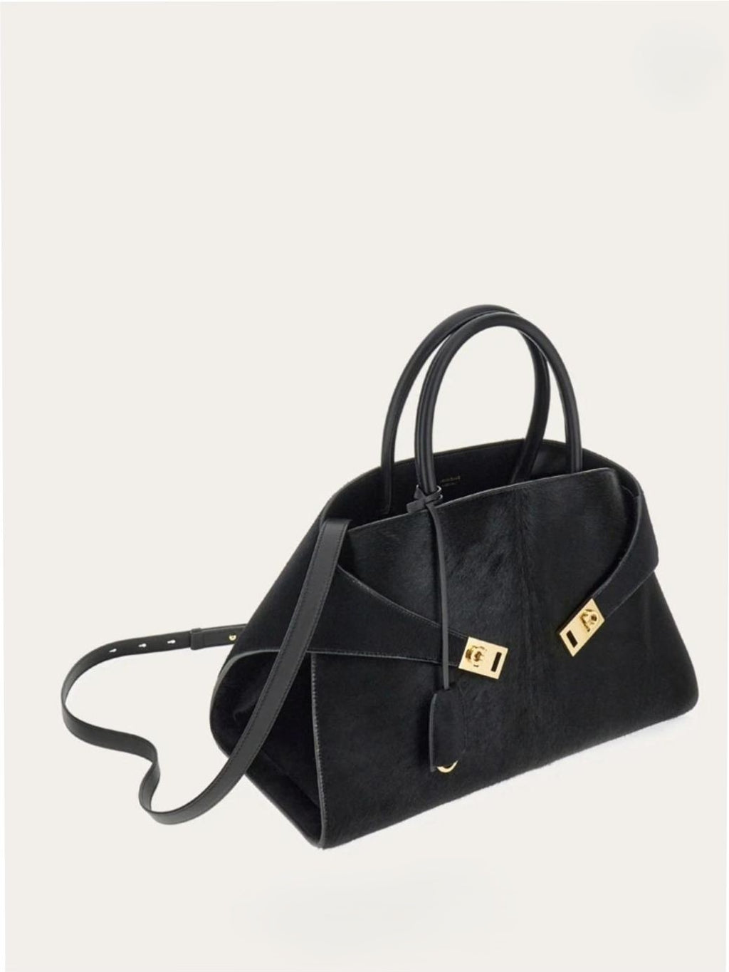 Branded Salvatore Ferragamo Suede Hug Handbag