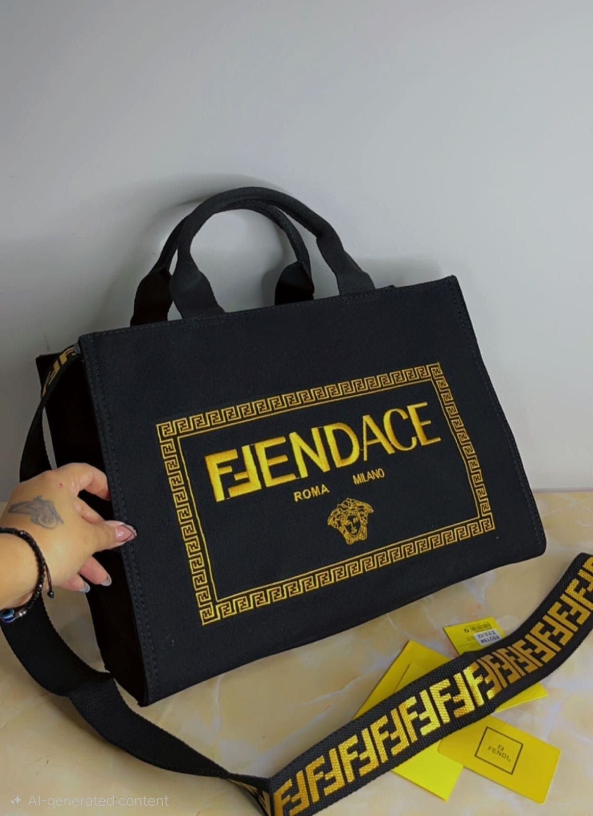 Luxury Canvas Tote Shoulder Bag
