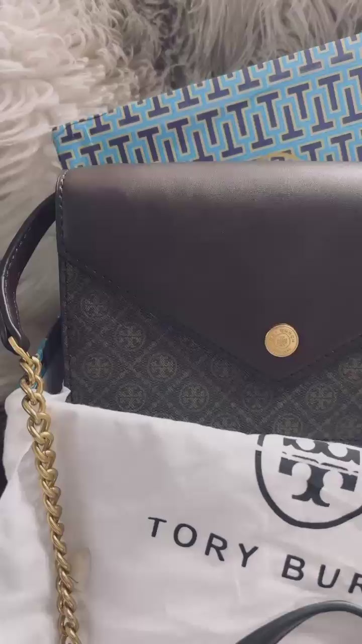 Women's Monogram Envelope Bag | Premium Leather Designer Clutch Handbag