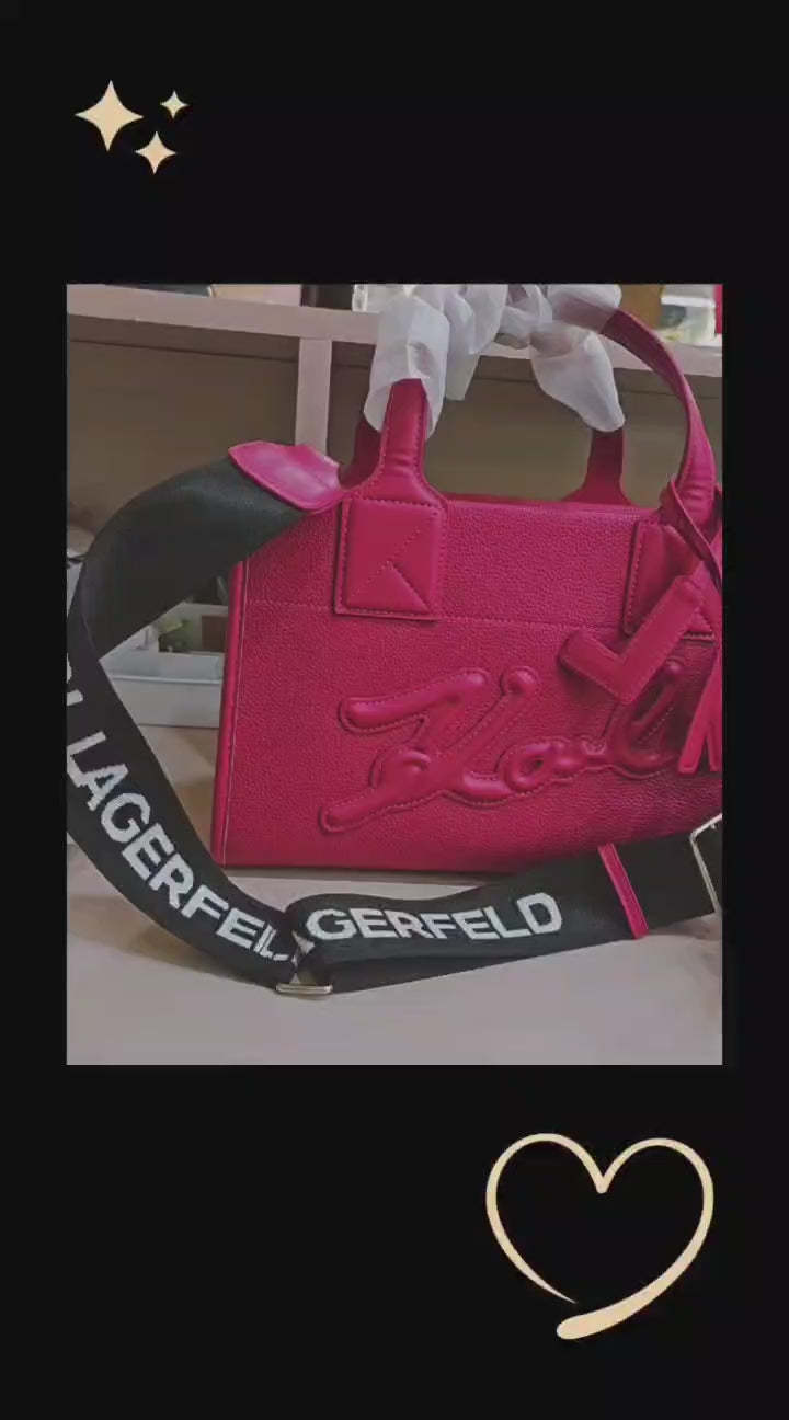 Karl Lagerfeld K/Square Leather Tote Bag