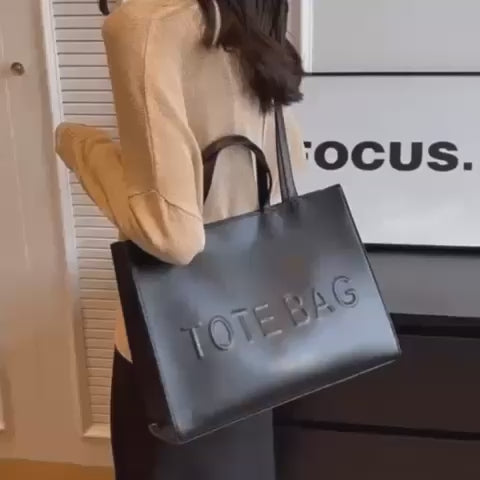 Women's Premium Leather Designer Tote Bag | Spacious Magnetic Closure Handbag