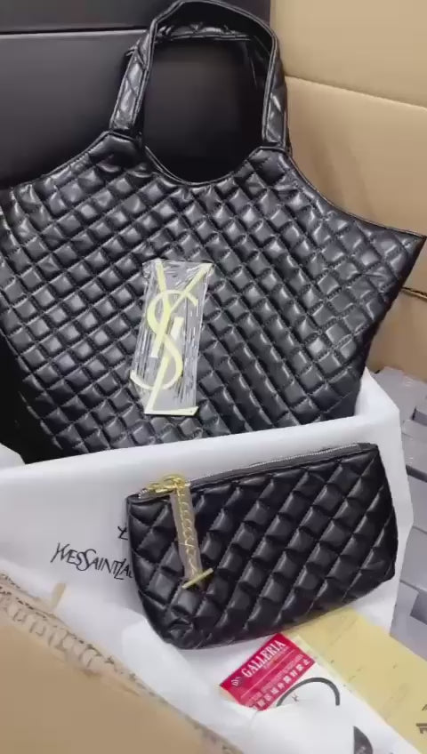 Icare Maxi Shopping Bag in Quilted Lambskin