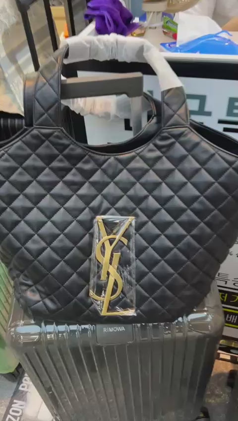Icare Maxi Quilted Shopping Tote Bag