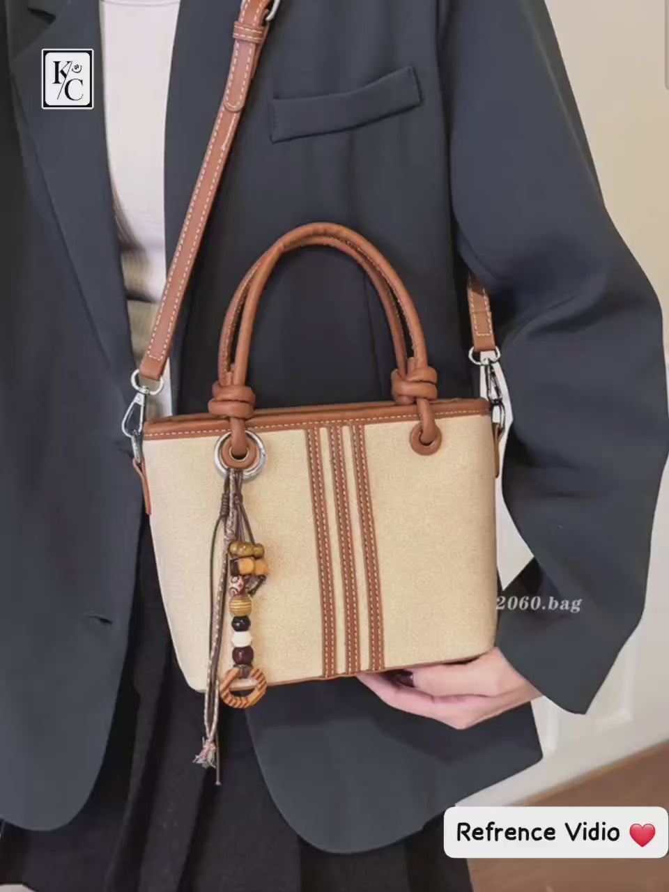 Korean Niche Design Bucket Bag - Hours Charm Bag