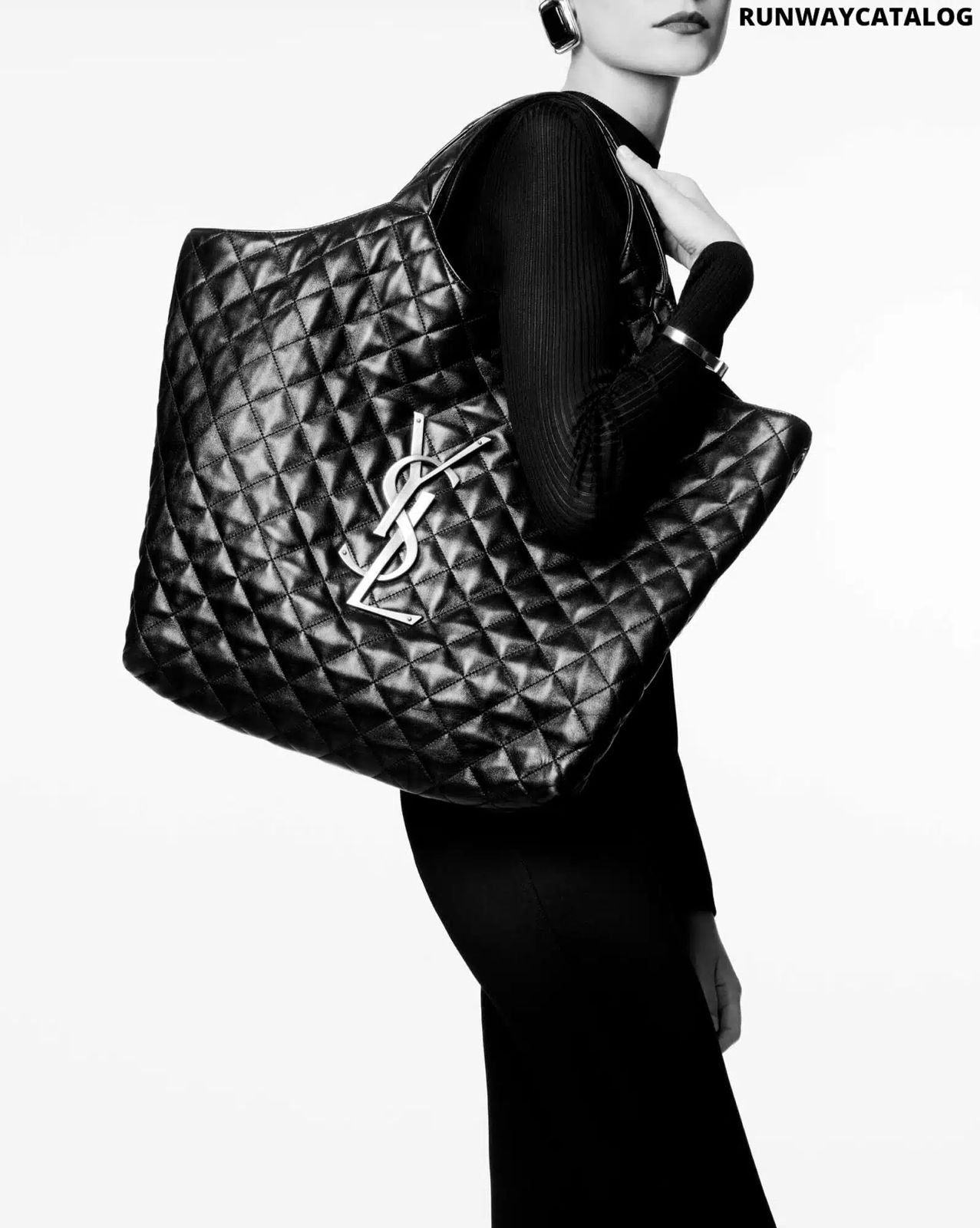Saint Laurent YSL Icare Maxi Shopping Quilted Tote Bag - PR Collection