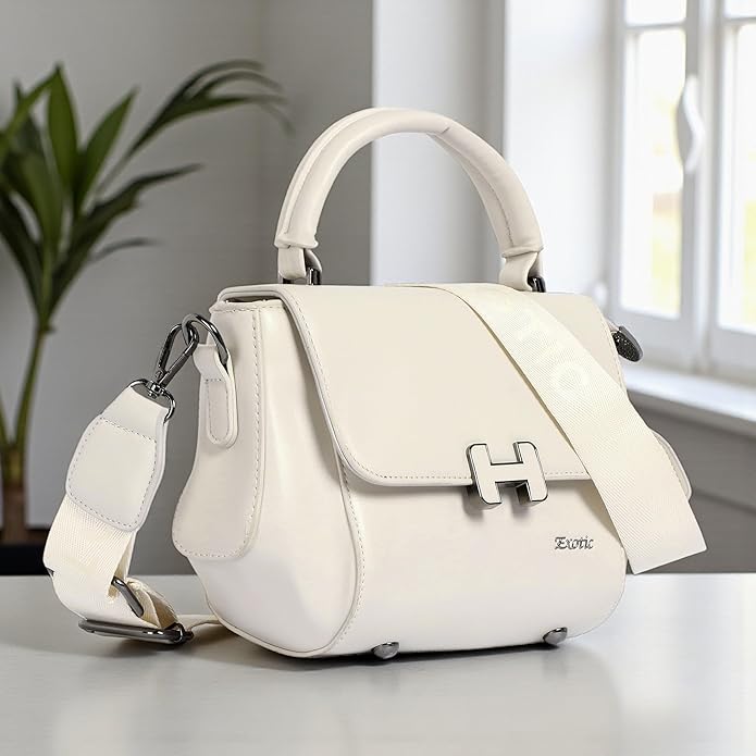 EXOTIC H-Lock Crossbody Hand Bag Women Adjustable Strap Top Handle - PR Collection