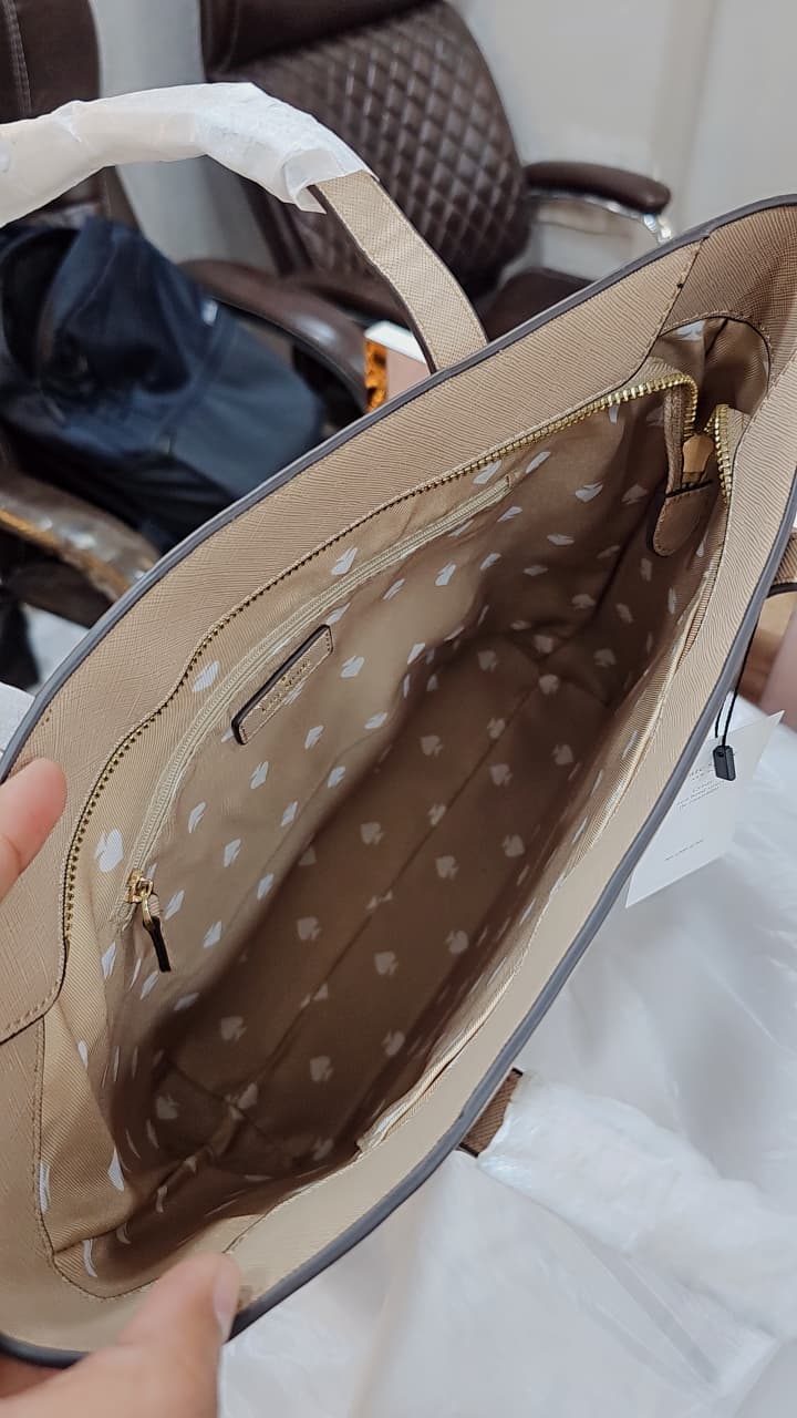 Coach Signature Tote Bag Combo Leatherette Brand Box Coffee Apricot - PR Collection