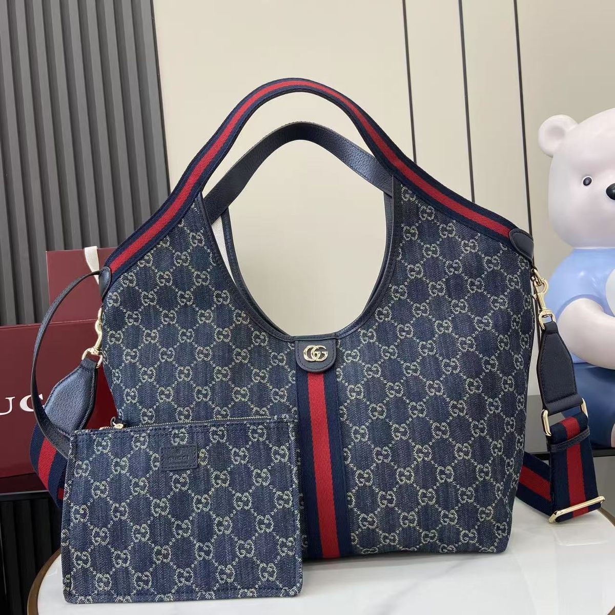 Luxury Giglio Large Tote Bag With Detachable Pouch
