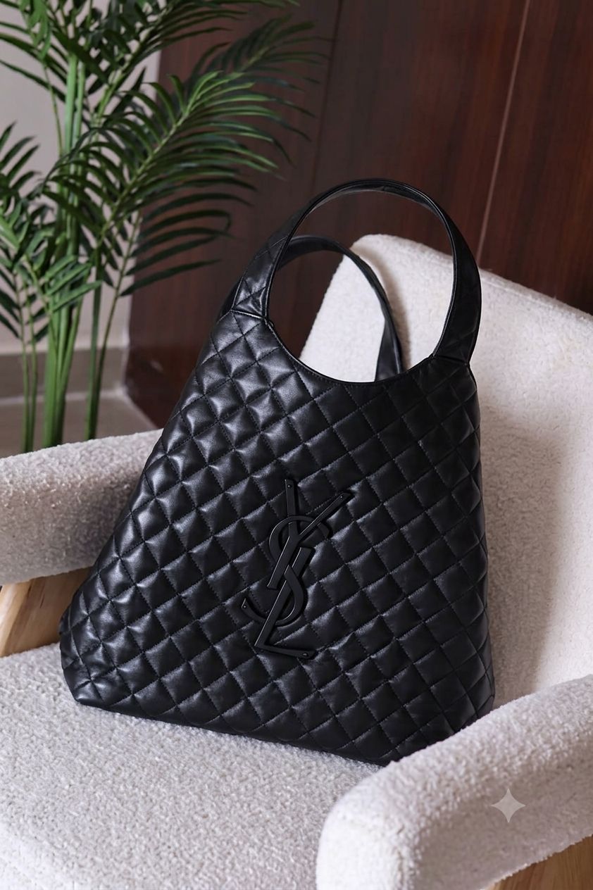 Saint Laurent YSL Icare Maxi Shopping Quilted Tote Bag - PR Collection