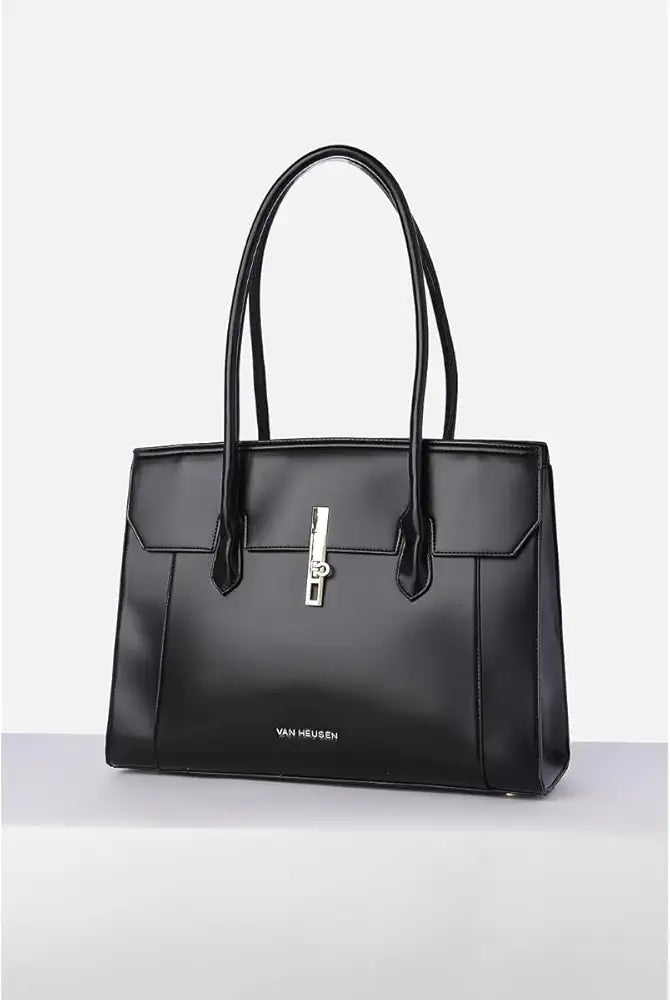 Van Heusen Women Classic Black Laptop Bag Stylish Elegant 15 Inch Office Bag - PR Collection
