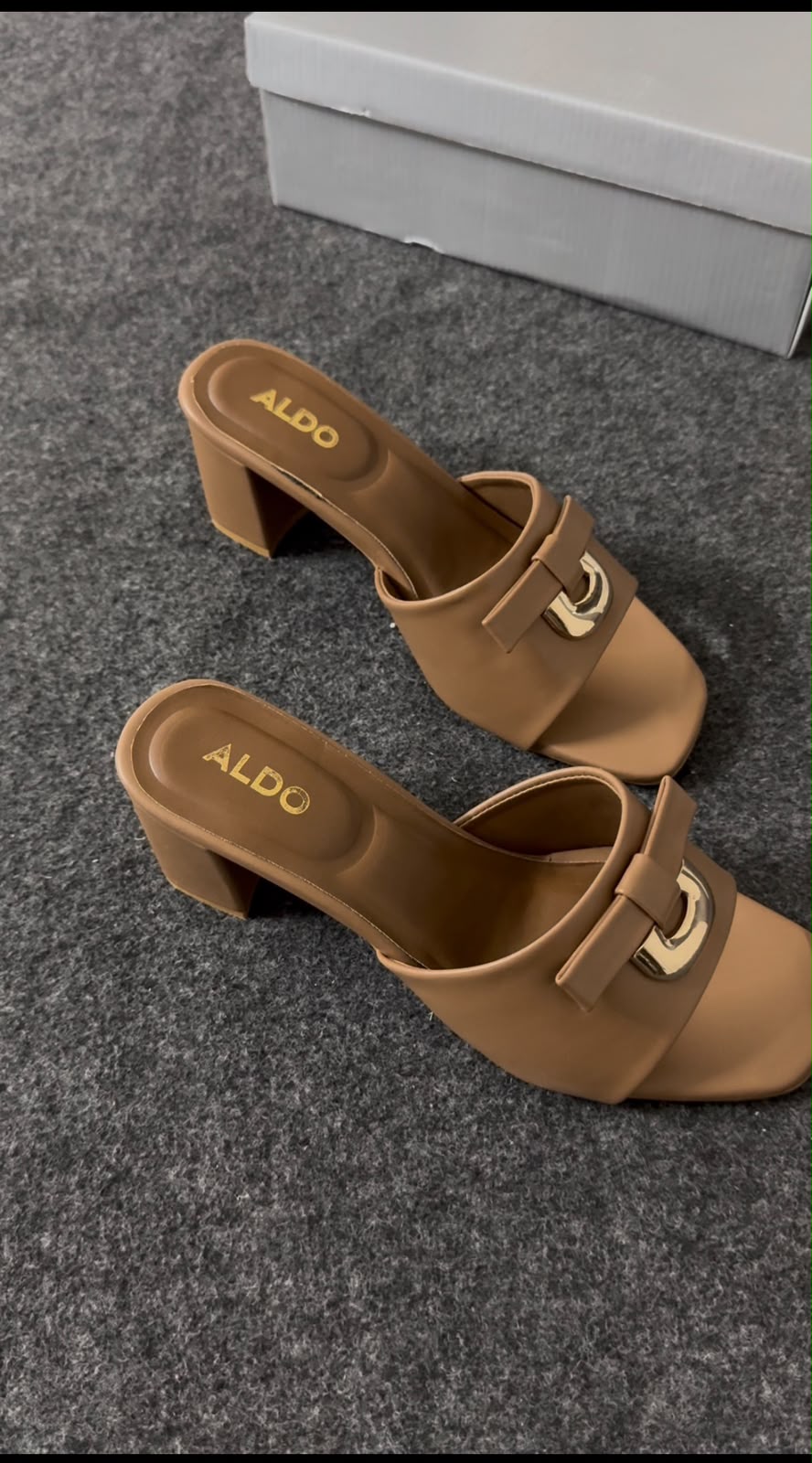 ALDO Premium Quality Heels Women Fashion Heels Tan Black - PR Collection