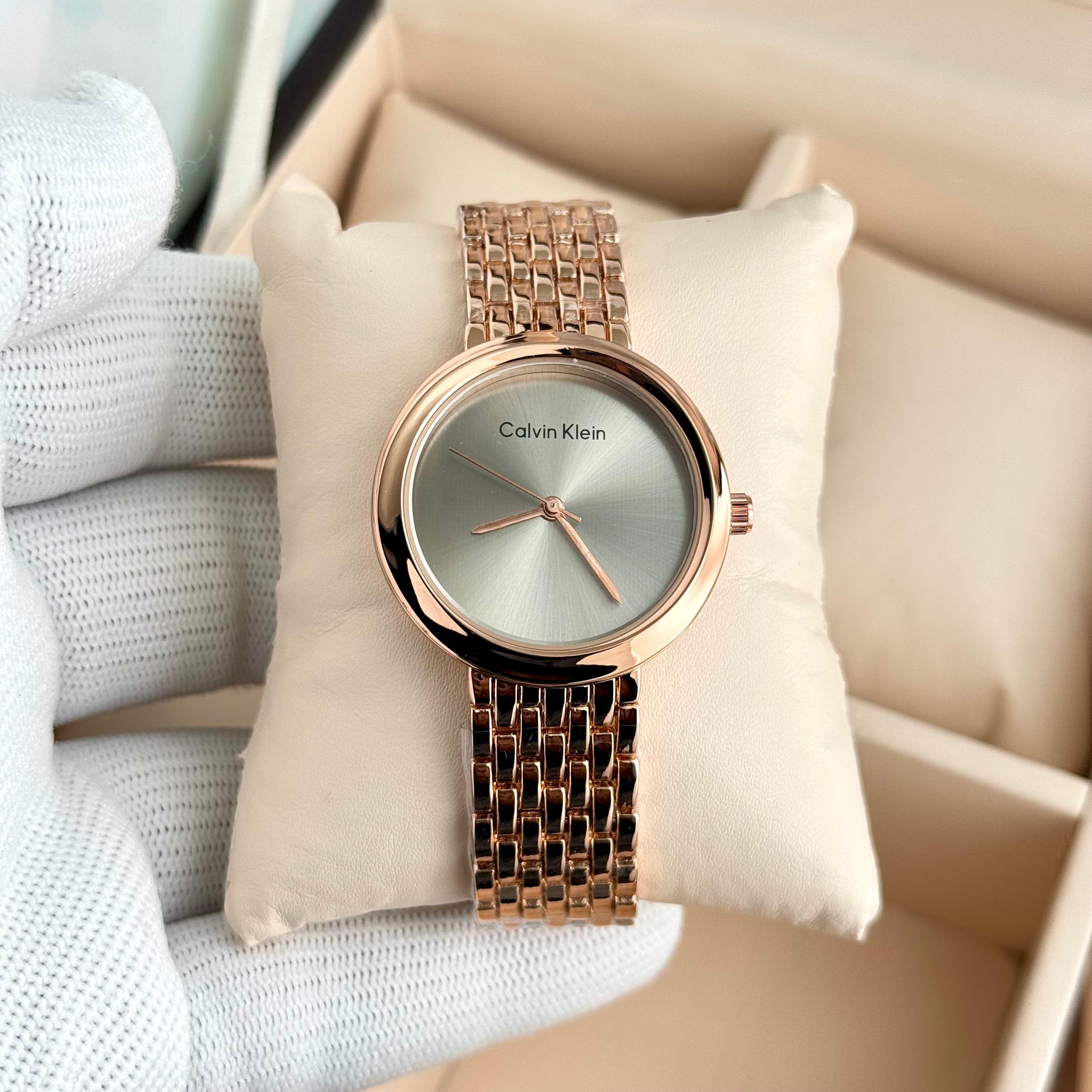 Calvin Klein twisted bezel watch D17 wrist view elegant women fashion accessory India