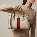 Gucci Ophidia GG Medium Tote Bag Apricot Color - PR Collection