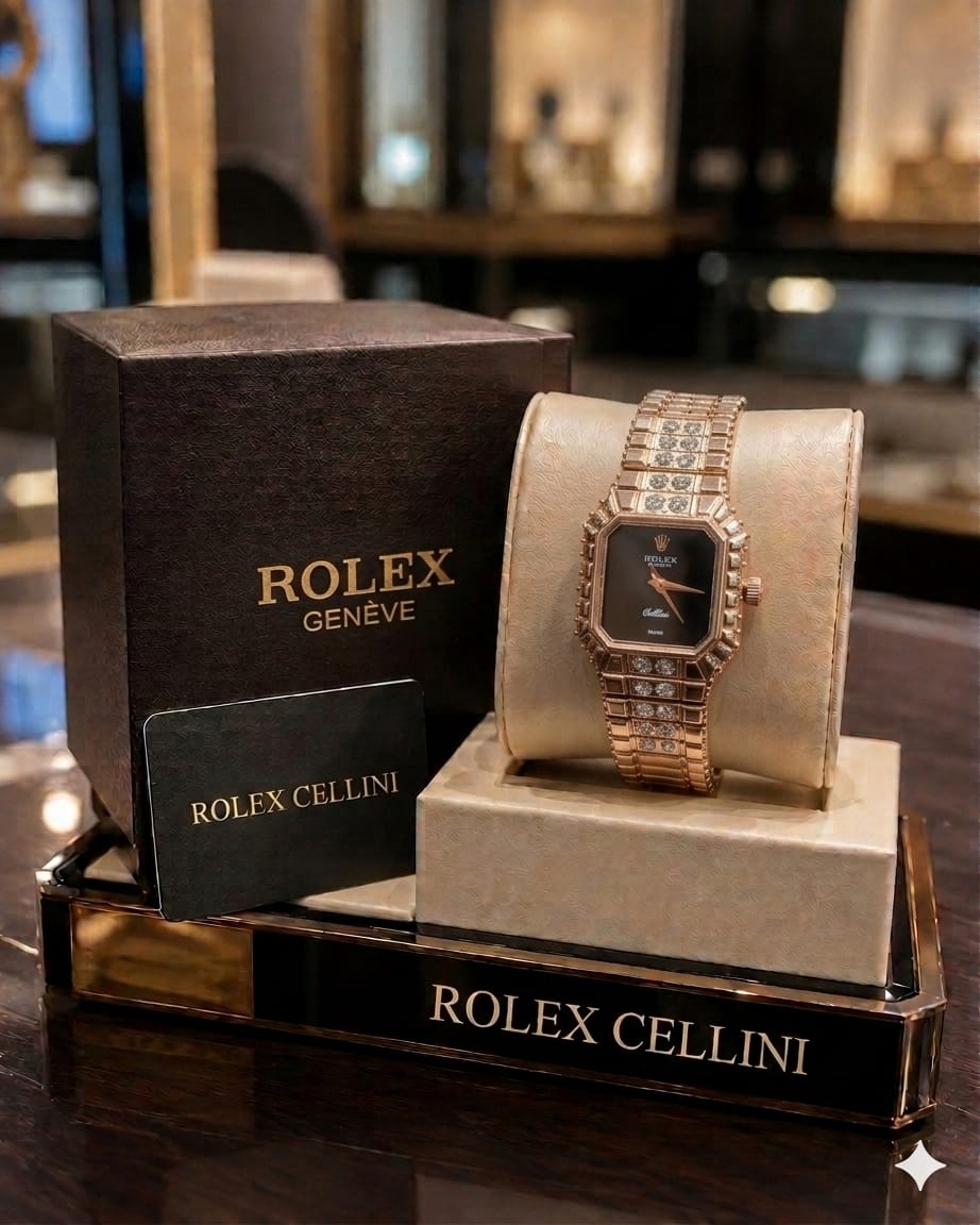 Rolex Cellini Gold Crystal Watch - PR Collection