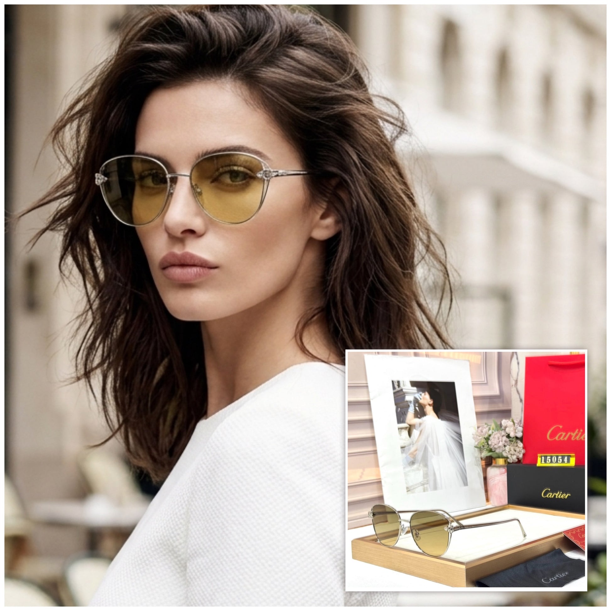 Cartier Ladies UV Protected Sunglasses - PR Collection